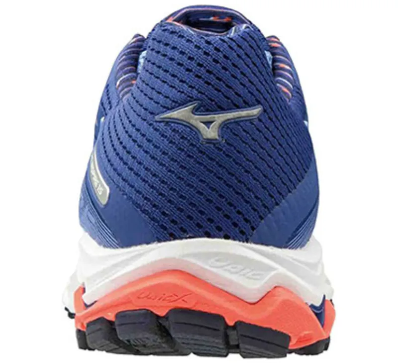 Mizuno Women's Wave Inspire 15 Grey/Red UK 4-2